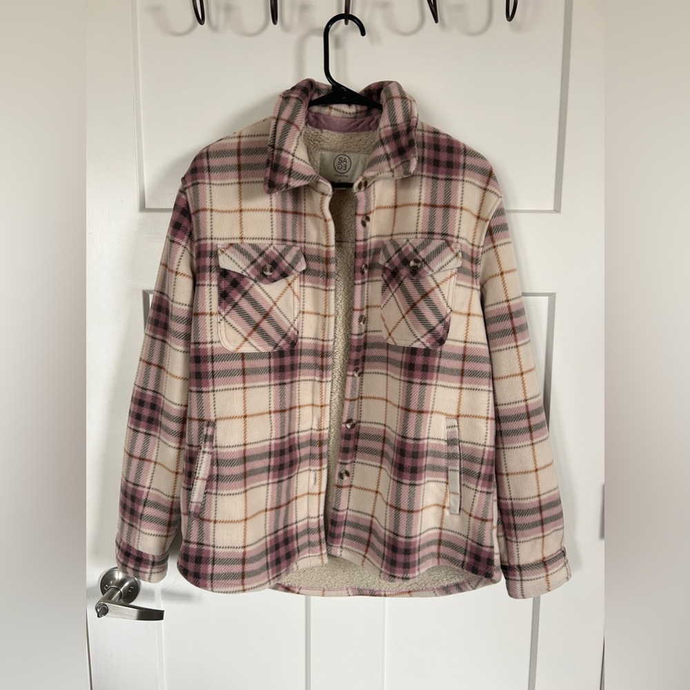 Sherpa lined shacket